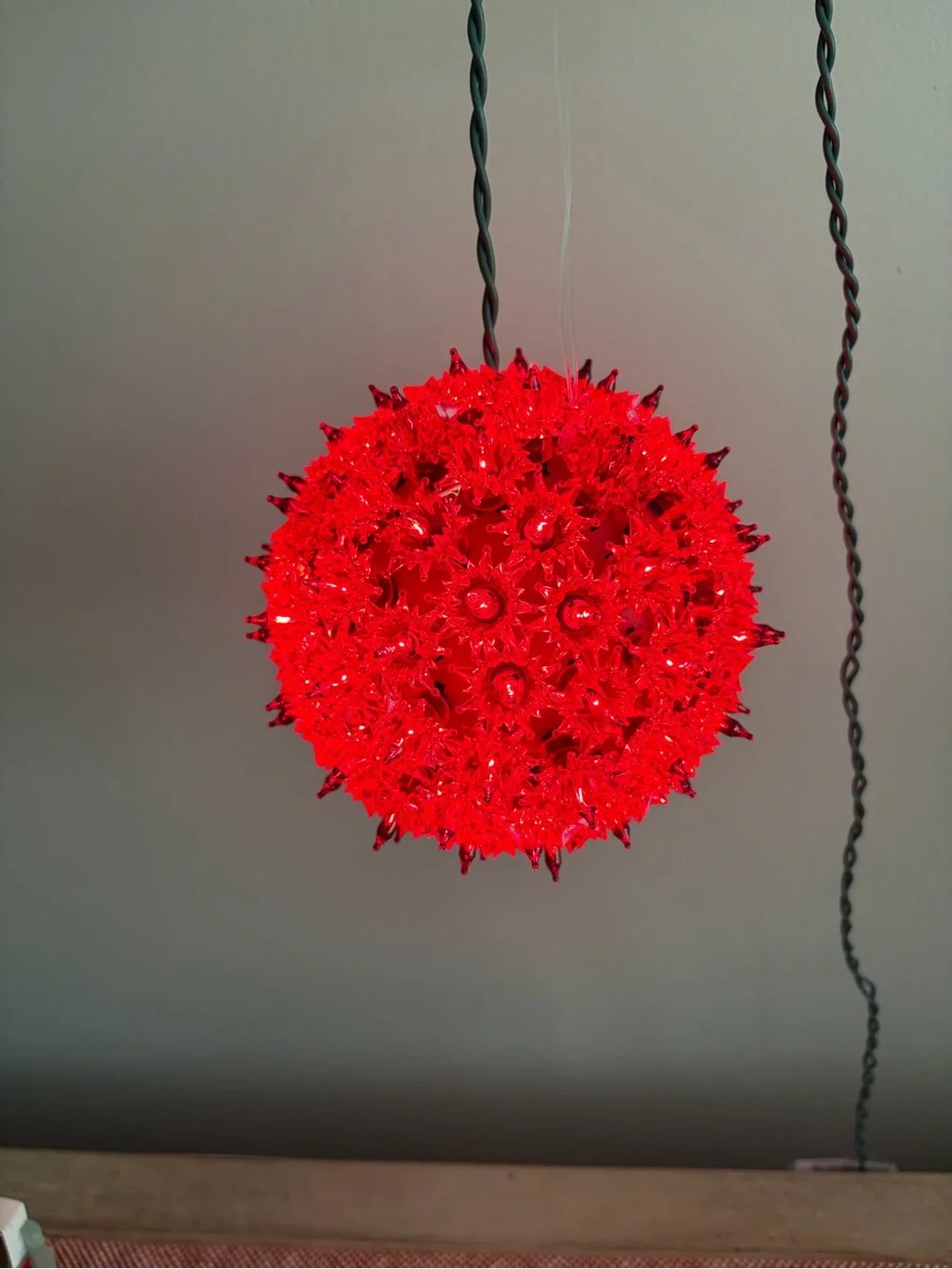 VTG GE Holiday Classics 100 Red Light‎ Super Sphere 6